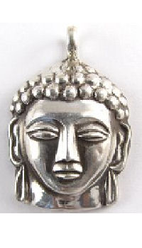 Buddha FAce Silver Pendent PP-041